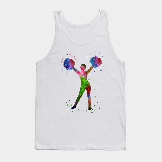 Cheerleader Tank Top by RosaliArt